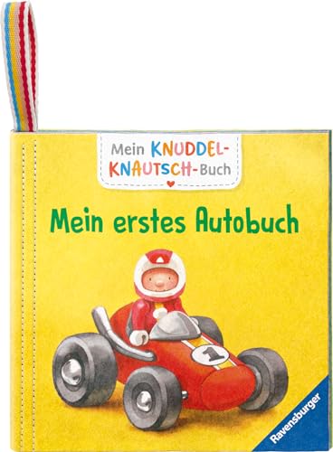 Mein Knuddel-Knautsch-Buch: Mein erstes Autobuch; weiches Stoffbuch, waschbares Badebuch, Babyspielzeug ab 6 Monate