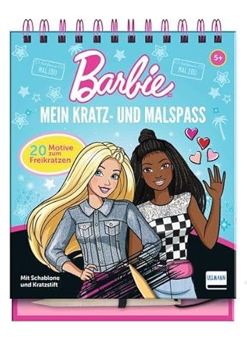 Mein Kratz- und Malspaß – Barbie: Kratzbuch mit 20 Kratzbildern von Malibu und Brooklyn und Bildern zum Malen, Geschenk für Kinder ab 5 Jahren Mein Kratz- und Malspaß – Barbie: Kratzbuch mit 20 Kratzbildern von Malibu und Brooklyn und Bildern zum Malen, Geschenk für Kinder ab 5 Jahren