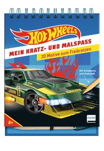 Mein Kratz- und Malspaß - Hot Wheels(TM): Kratzbuch mit 20 Kratzbildern von Hot Wheels-Autos und Bildern zum Malen, Geschenk für Jungen und Mädchen ab 5 Jahren von ULLMANN