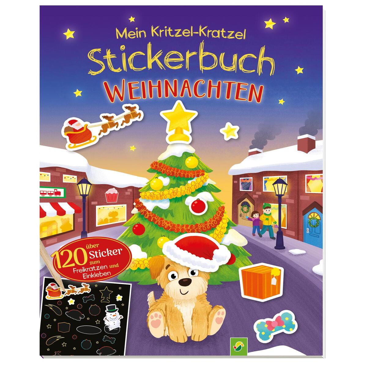 Mein Kritzel-Kratzel-Stickerbuch Weihnachten mit Bambus-Stick Mein Kritzel-Kratzel-Stickerbuch Weihnachten mit Bambus-Stick von Schwager und Steinlein