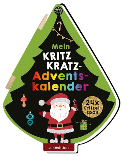 Mein Kritzkratz-Adventskalender: 24 x Kritzelspaß | Kreativer Kratzelspaß mit Malideen und Holzstift für Kinder ab 5 Jahren Mein Kritzkratz-Adventskalender: 24 x Kritzelspaß | Kreativer Kratzelspaß mit Malideen und Holzstift für Kinder ab 5 Jahren