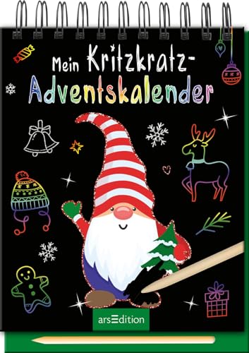 Mein Kritzkratz-Adventskalender: 24 zauberhafte Motive zum Freikratzen, für Kinder ab 5 Jahren von arsEdition