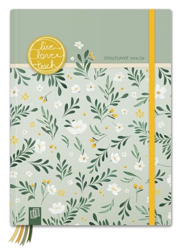 Mein Lehrerplaner A5+ – Hardcover – Lehrerkalender für das Schuljahr 2025/2026 – Sommerblüte: Schulplaner für Lehrerinnen und Lehrer (live – love – teach) von Verlag An Der Ruhr