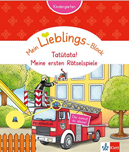 Klett Mein Lieblings-Block Tatütata Meine ersten Rätselspiele: Kindergarten ab 3 Jahre Klett Mein Lieblings-Block Tatütata Meine ersten Rätselspiele: Kindergarten ab 3 Jahre