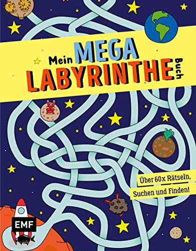 Mein Mega-Labyrinthe-Buch: Über 60 x Rätseln, Suchen und Finden! von Edition Michael Fischer