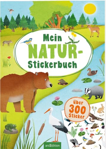 Mein Natur-Stickerbuch: Über 300 Sticker | Stickerheft für Kinder ab 4 Jahren