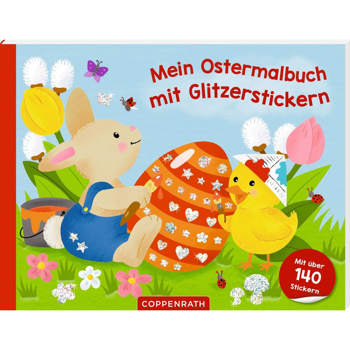 Mein Ostermalbuch mit Glitzerstickern von Coppenrath