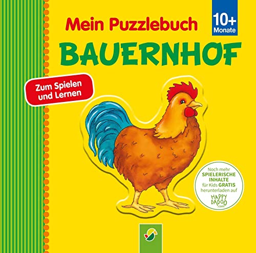 Mein Puzzlebuch Bauernhof für Kinder ab 10 Monaten: 4 Puzzleteile als Spielfiguren . Zum Spielen und Lernen von Schwager & Steinlein Verlag GmbH