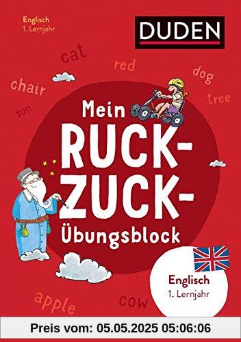 Mein Ruckzuck-Übungsblock Englisch 1. Lernjahr Mein Ruckzuck-Übungsblock Englisch 1. Lernjahr