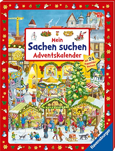 Mein Sachen suchen Adventskalender: Mit 24 Pappbilderbüchern von Ravensburger