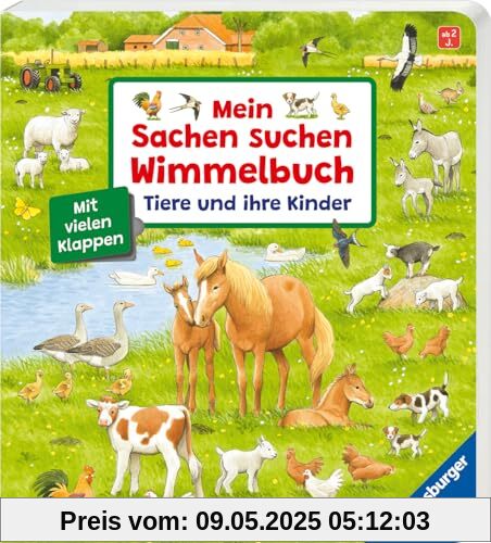 Mein Sachen suchen Wimmelbuch: Tiere und ihre Kinder