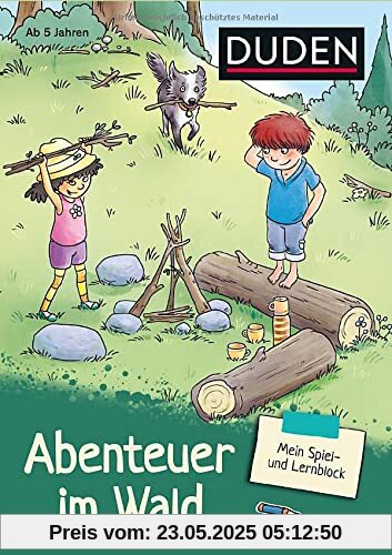 Mein Spiel- und Lernblock 1 - Abenteuer im Wald: Logisches Denken, Rätseln, Feinmotorik