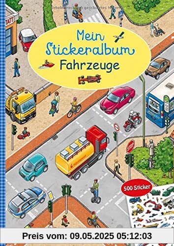 Mein Stickeralbum Fahrzeuge: 500 Sticker (Mein Stickerbuch)