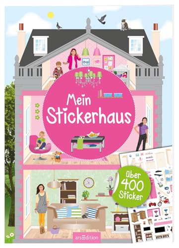 Mein Stickerhaus: Über 400 Sticker | Stickerheft für Kinder ab 4 Jahren