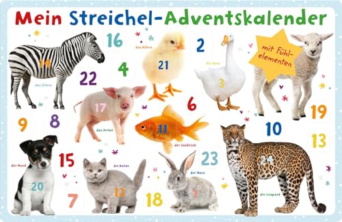 Mein Streichel-Adventskalender: Mit Fühlelementen