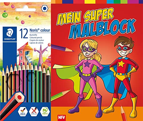 Mein Super-Malblock: mit 12 farbintensiven Buntstiften Mein Super-Malblock: mit 12 farbintensiven Buntstiften