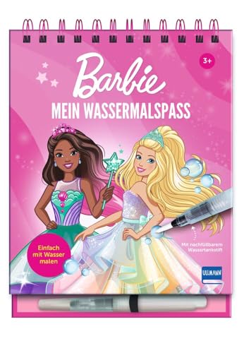 Mein Wassermalspaß - Barbie: Einfach mit Wasser malen - Barbie-Wassermalbuch mit 16 Bildern, die sich beim Kontakt mit Wasser bunt färben + viele ... mit nachfüllbarem Wassermalstift, ab 3 Jahren Mein Wassermalspaß - Barbie: Einfach mit Wasser malen - Barbie-Wassermalbuch mit 16 Bildern, die sich beim Kontakt mit Wasser bunt färben + viele ... mit nachfüllbarem Wassermalstift, ab 3 Jahren