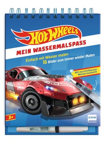 Mein Wassermalspaß - Hot Wheels: Einfach mit Wasser malen - Hot Wheels-Malbuch mit 16 Bildern, die sich beim Kontakt mit Wasser bunt färben + viele ... mit nachfüllbarem Wassermalstift, ab 3 Jahren Mein Wassermalspaß - Hot Wheels: Einfach mit Wasser malen - Hot Wheels-Malbuch mit 16 Bildern, die sich beim Kontakt mit Wasser bunt färben + viele ... mit nachfüllbarem Wassermalstift, ab 3 Jahren