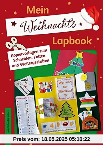 Mein Weihnachts-Lapbook: Kopiervorlagen zum Schneiden, Falten und Weitergestalten