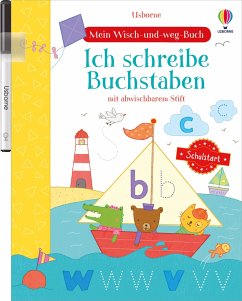 Mein Wisch-und-weg-Buch Schulstart: Ich schreibe Buchstaben von Usborne Verlag