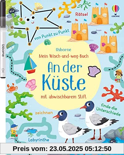 Mein Wisch-und-weg-Buch: An der Küste: mit abwischbarem Stift (Meine Wisch-und-weg-Bücher)