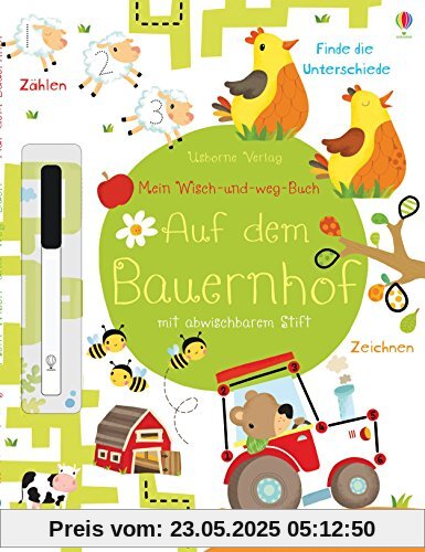 Mein Wisch-und-weg-Buch: Auf dem Bauernhof: mit abwischbarem Stift Mein Wisch-und-weg-Buch: Auf dem Bauernhof: mit abwischbarem Stift