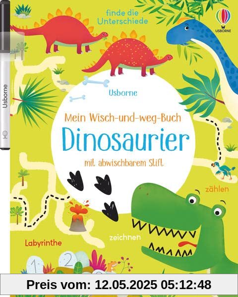 Mein Wisch-und-weg-Buch: Dinosaurier: mit abwischbarem Stift (Meine Wisch-und-weg-Bücher)