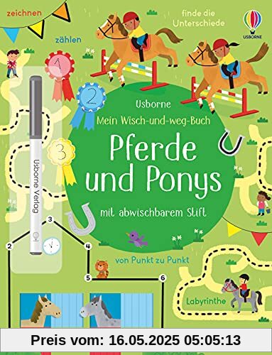 Mein Wisch-und-weg-Buch: Pferde und Ponys: mit abwischbarem Stift