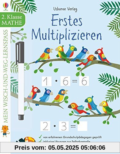 Mein Wisch-und-weg-Lernspaß: Erstes Multiplizieren: 2. Klasse