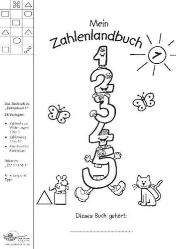 Mein Zahlenlandbuch 1: Das Malbuch zu "Zahlenland 1" (10er-Set)