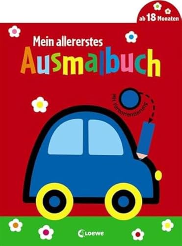 Mein allererstes Ausmalbuch (Auto): Malbuch für Kinder ab 1 Jahr / 18 Monate / 2 Jahre