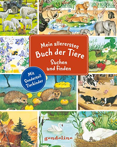Mein allererstes Buch der Tiere - Suchen und finden: Mit Sonderteil Tierkinder - Wissensbuch über heimische Tiere für Kinder ab 2 Jahren