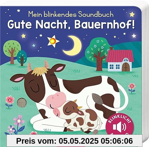 Mein blinkendes Soundbuch – Gute Nacht, Bauernhof!: Sound mit 1 LED | Die innovative Soundreihe für die Allerkleinsten ab 12 Monaten