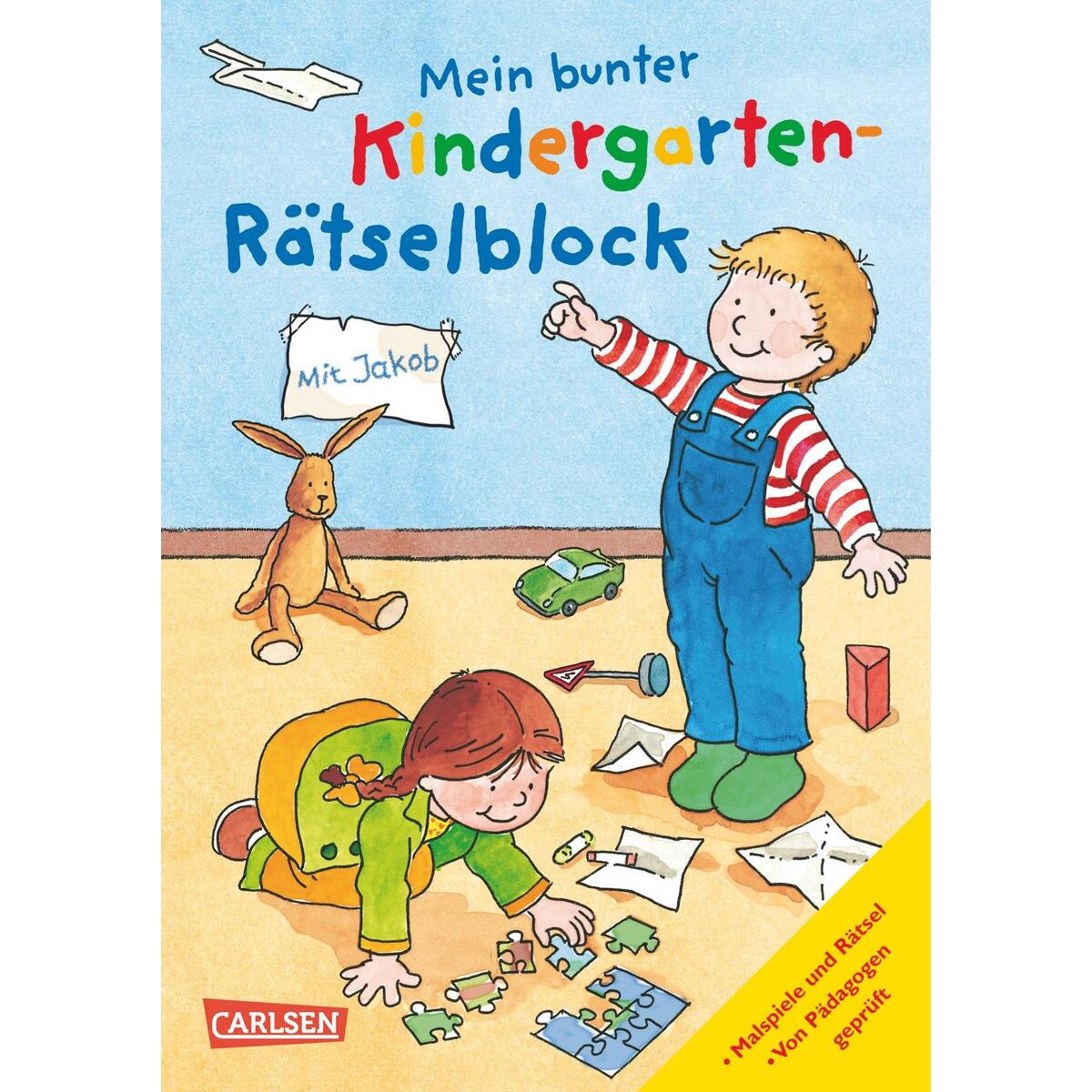 Mein bunter Kindergarten-Rätselblock von Carlsen Verlag GmbH
