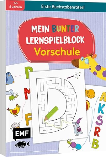 Mein bunter Lernspielblock – Vorschule: Erste Buchstabenrätsel: Übungen und Rätsel ab 5 Jahren Mein bunter Lernspielblock – Vorschule: Erste Buchstabenrätsel: Übungen und Rätsel ab 5 Jahren