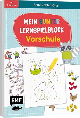 Mein bunter Lernspielblock – Vorschule: Erste Zahlenrätsel: Übungen und Rätsel ab 5 Jahren von Edition Michael Fischer