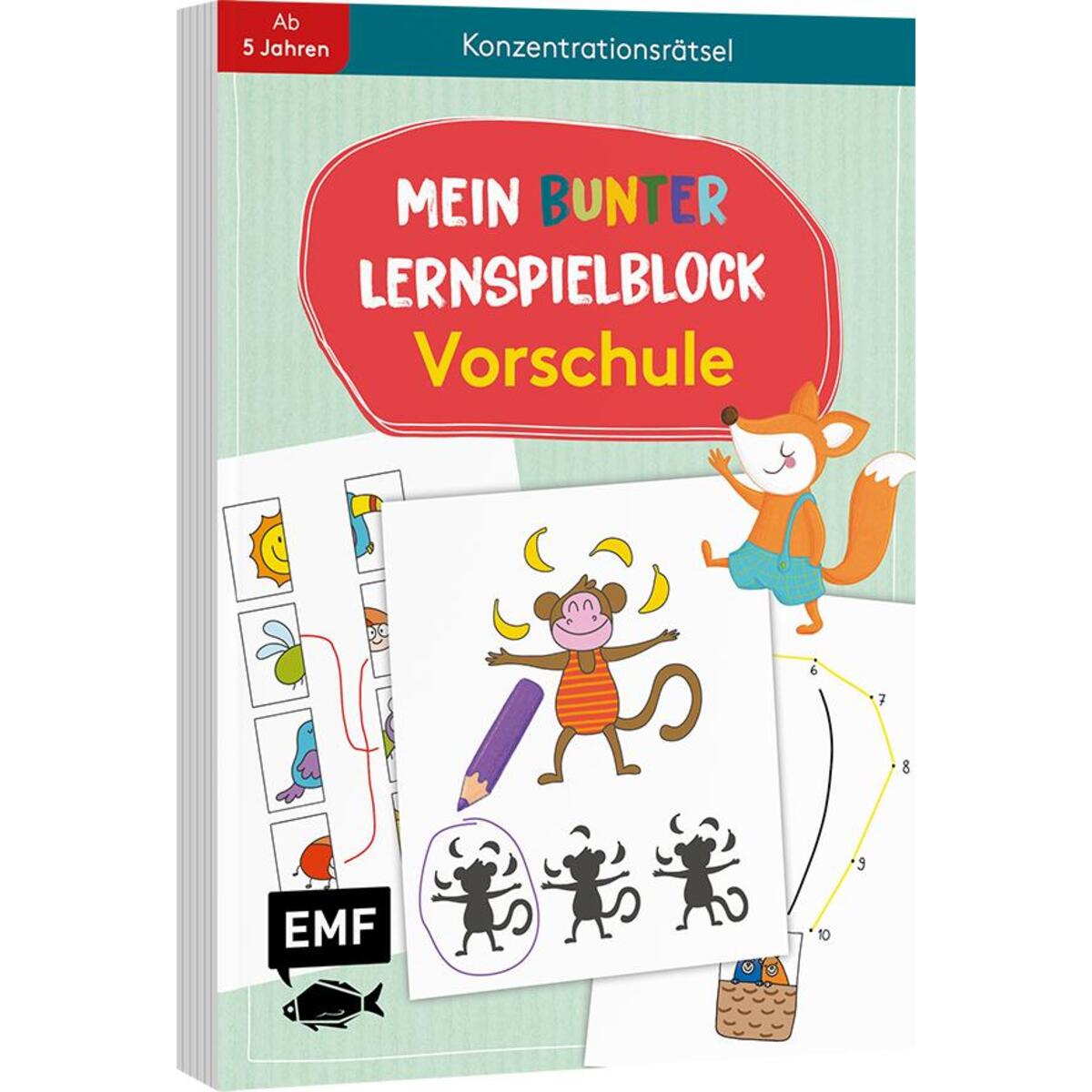 Mein bunter Lernspielblock - Vorschule: Konzentrationsrätsel Mein bunter Lernspielblock - Vorschule: Konzentrationsrätsel von Edition Michael Fischer