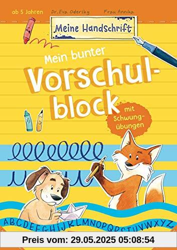 Mein bunter Vorschulblock mit Schwungübungen: Vorübungen fürs Buchstaben-Schreiben ab 5 Jahren (Meine Handschrift)