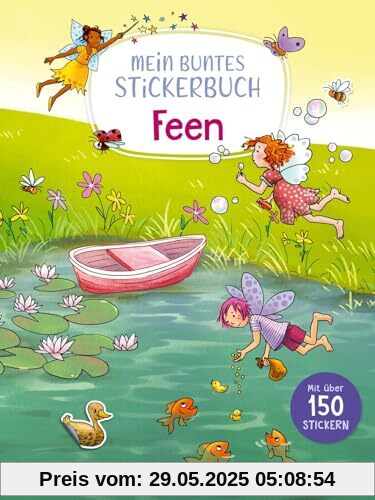 Mein buntes Stickerbuch: Feen
