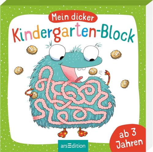 Mein dicker Kindergarten-Block: Ab 3 Jahren | Rätsel und Übungen für Kinder ab 3 Jahren
