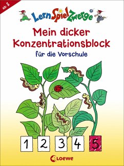 LernSpielZwerge - Mein dicker Konzentrationsblock für die Vorschule von Loewe / Loewe Verlag