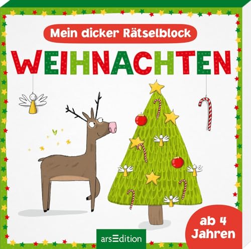 Mein dicker Rätselblock Weihnachten: Ab 4 Jahren | Kniffeliger Wartezeitverkürzer für die Vorweihnachtszeit Mein dicker Rätselblock Weihnachten: Ab 4 Jahren | Kniffeliger Wartezeitverkürzer für die Vorweihnachtszeit