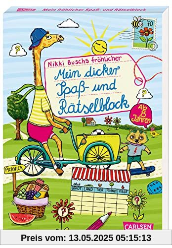 Mein dicker Spaß- und Rätselblock: Ab 8 Jahren | Knobelspaß für Freizeit und Ferien | Anti-Langeweile-Garantie für Mädchen und Jungs (11)