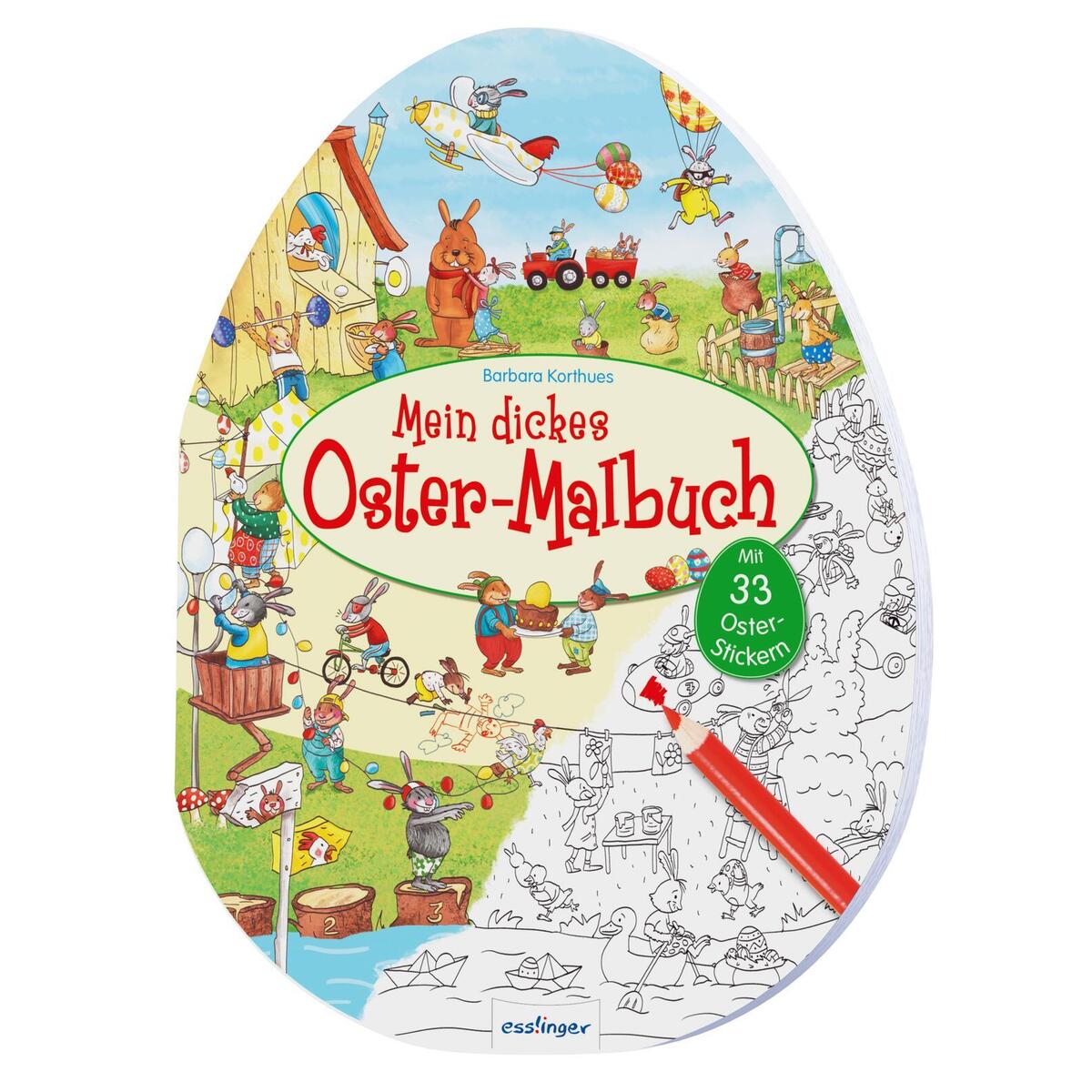 Mein dickes Oster-Malbuch von Esslinger Verlag