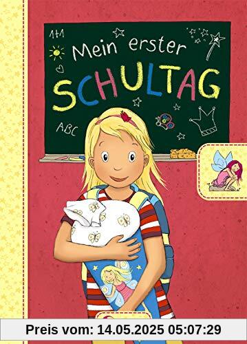 Mein erster Schultag - Feen: Eintragbuch zur Einschulung für Mädchen - Erinnerungsbuch zum Schulstart - Geschenke für die Schultüte (Eintragbücher)