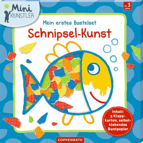 Mein erstes Bastelset: Schnipsel-Kunst: Inhalt: 5 Klappkarten, selbstklebendes Buntpapier (Mini-Künstler)