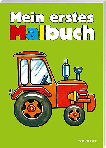 Mein erstes Malbuch (Grün): Traktor, Bagger, Lkw (Malbücher und -blöcke)