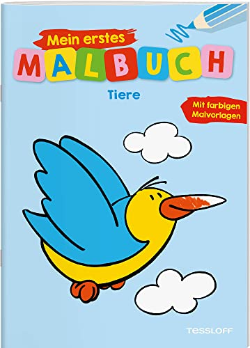 Mein erstes Malbuch Tiere: Fröhliche Motive, starke Konturen, Farbvorschläge (Malbücher und -blöcke)