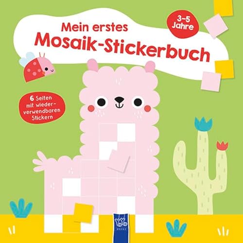 Mein erstes Mosaik-Stickerbuch 3-5 Jahre (Cover Lama): 3-5 Jahre (Einband mit Lama)