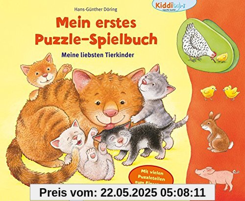 Mein erstes Puzzle-Spielbuch. Meine liebsten Tierkinder: Kiddilight